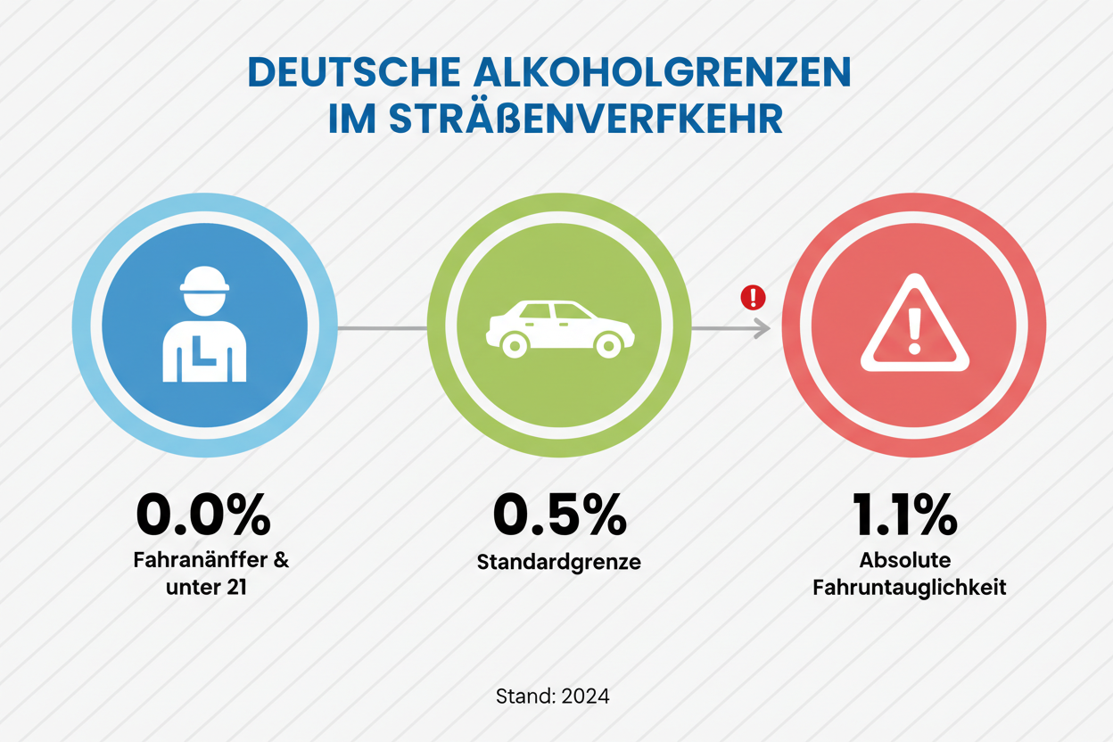 atemalkoholkonzentration promillegrenzen strafen 2025 2026 2