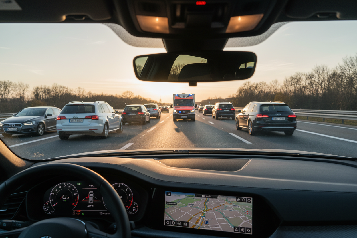 blaulicht gelblicht richtig reagieren im strassenverkehr 2025 2
