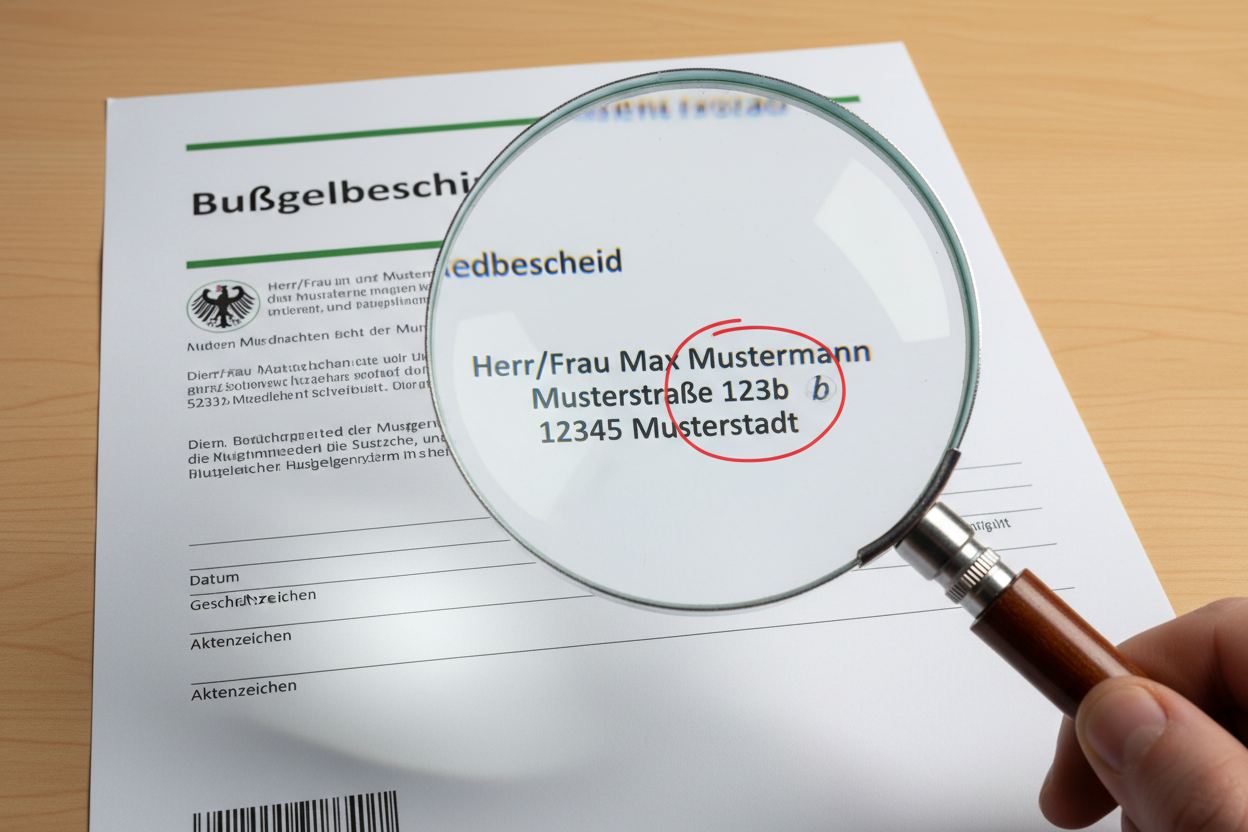 bussgeldbescheid mit falschem namen gueltig oder einspruch 1