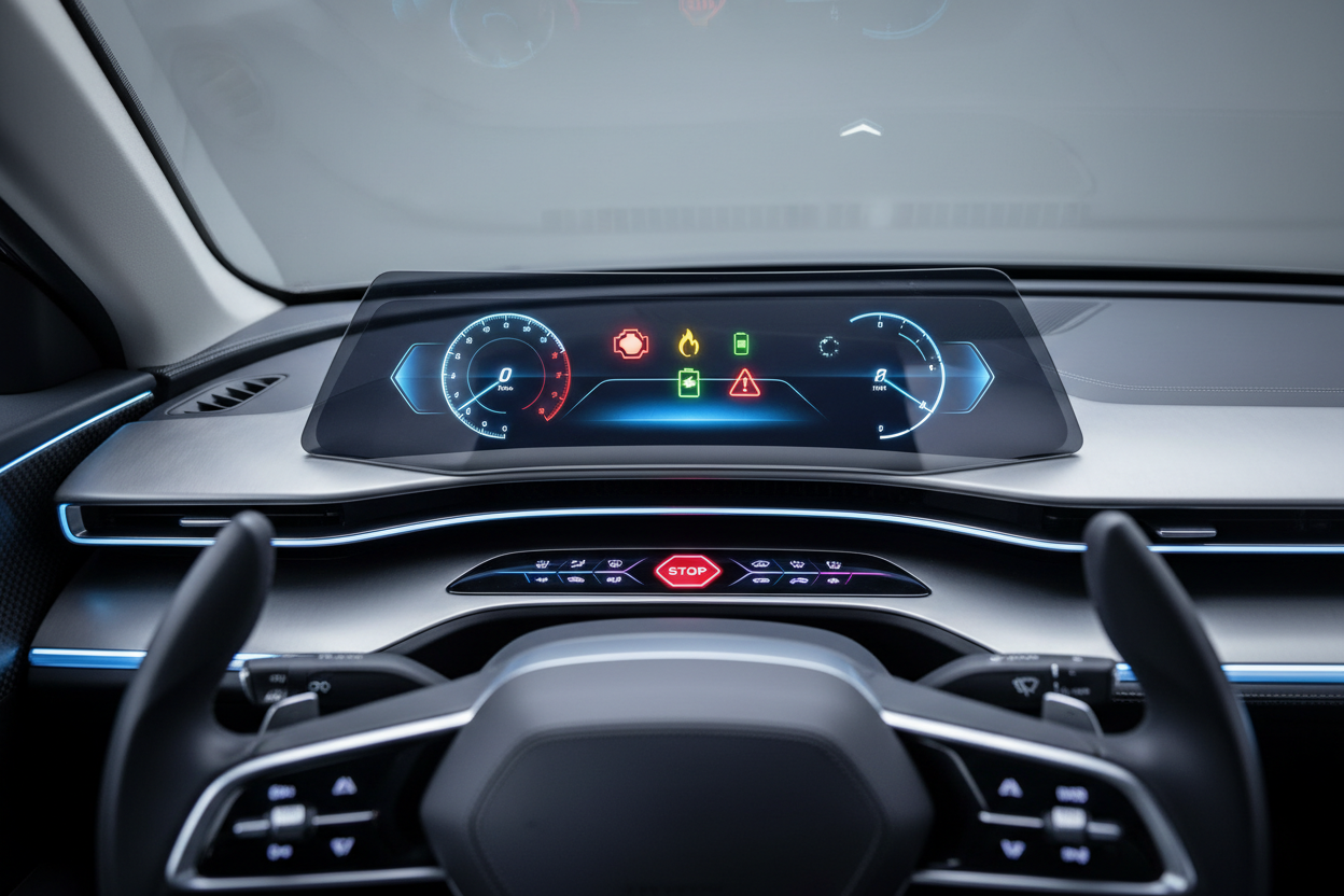 kontrollleuchten im auto bedeutung der symbole farben 1