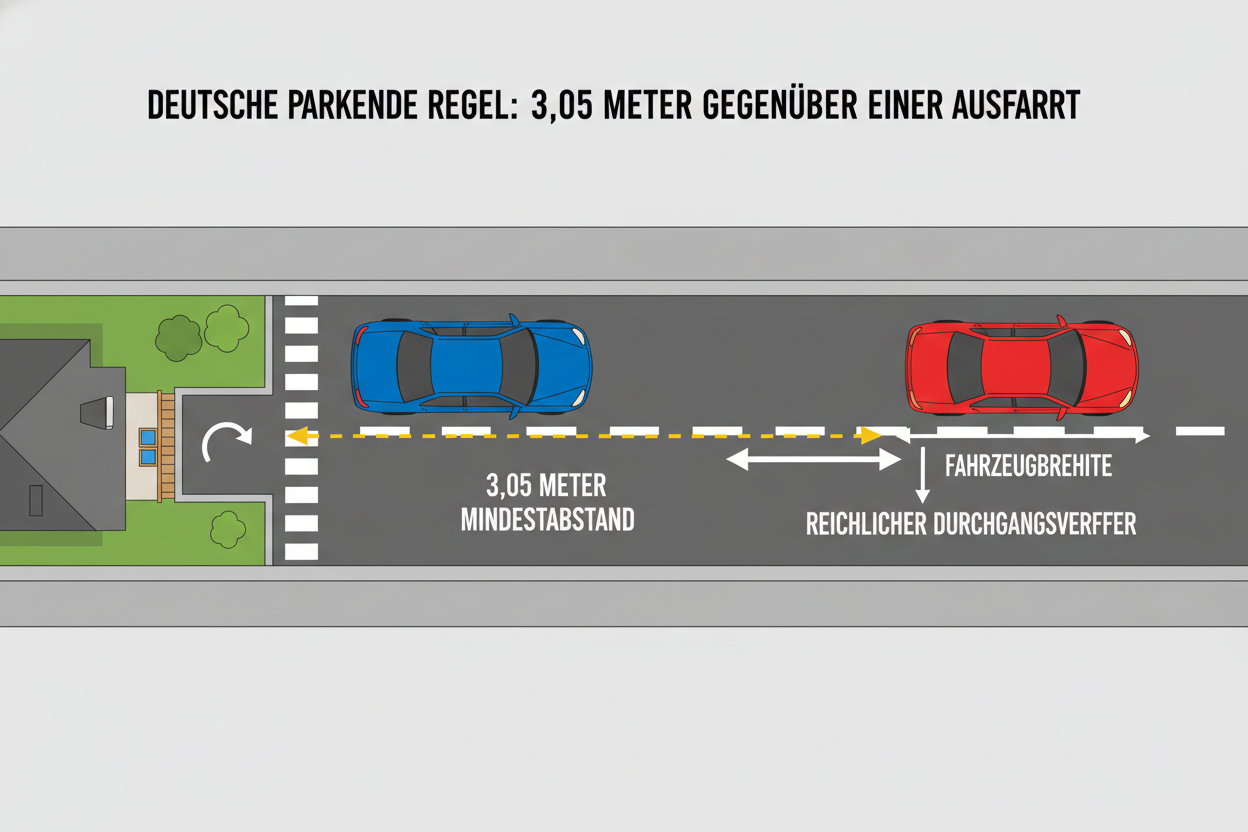 parken an einfahrten regeln mindestabstaende 2025 2026 in deutschland 2