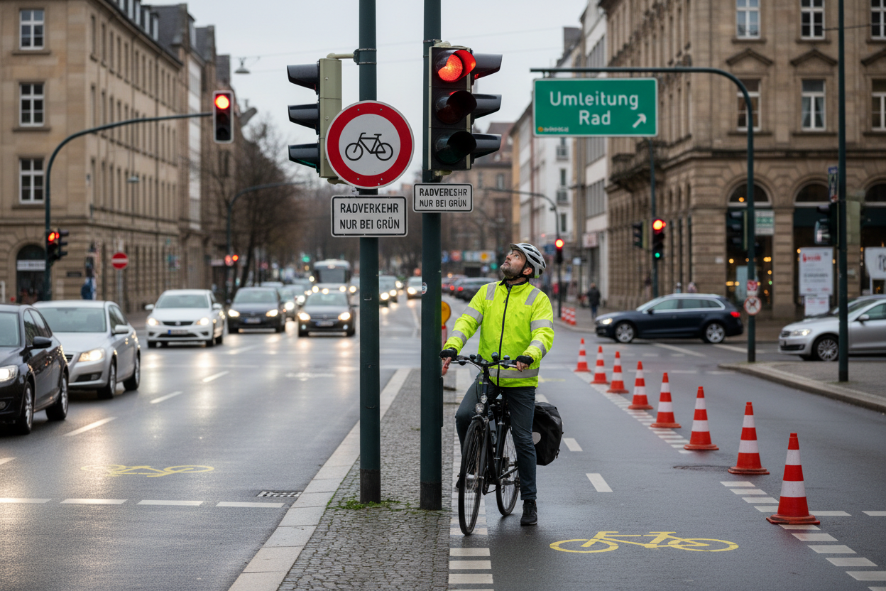 pop up radwege in deutschland regeln und bussgelder 2025 2