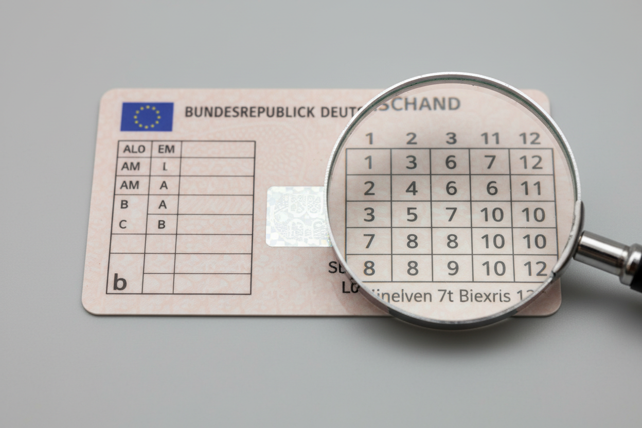 schluesselzahlen im fuehrerschein was die codes bedeuten 1