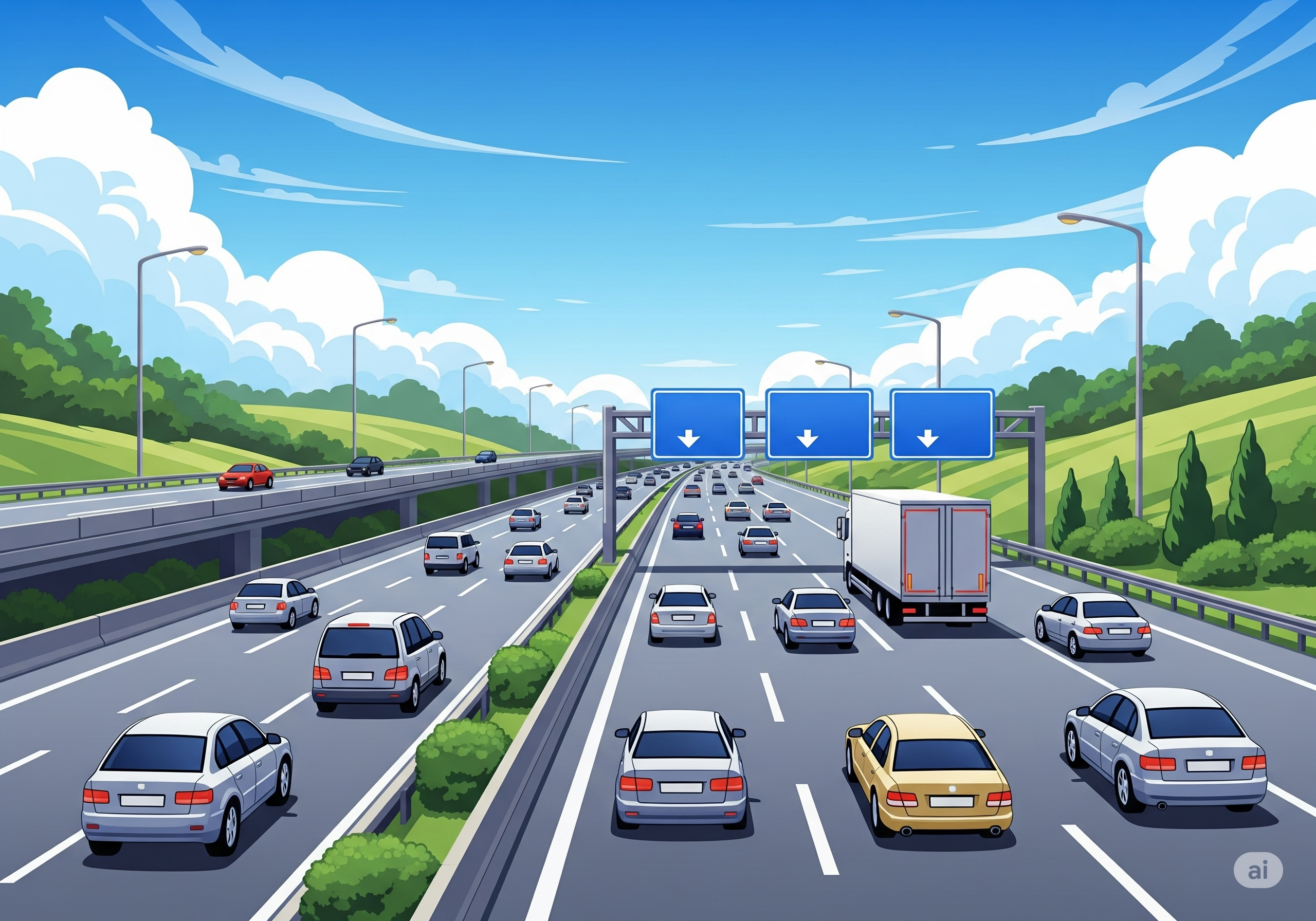 Testfragen zum Thema: Autobahnen und Kraftfahrstraßen