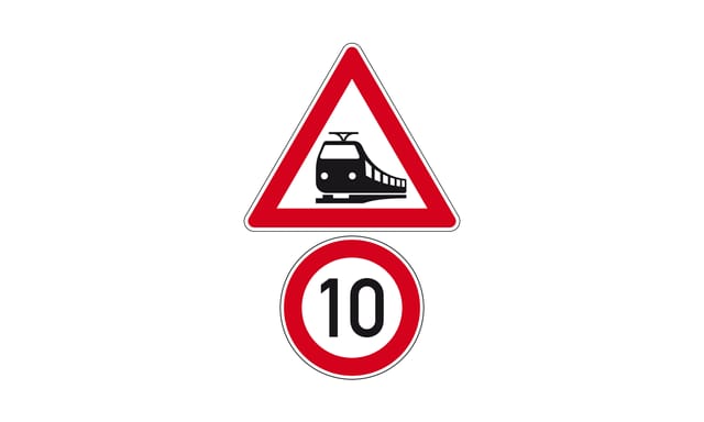 Worauf weist diese Verkehrszeichenkombination hin?