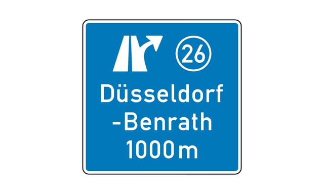 Worauf weist die Zahl „26“ in diesem Verkehrszeichen hin?