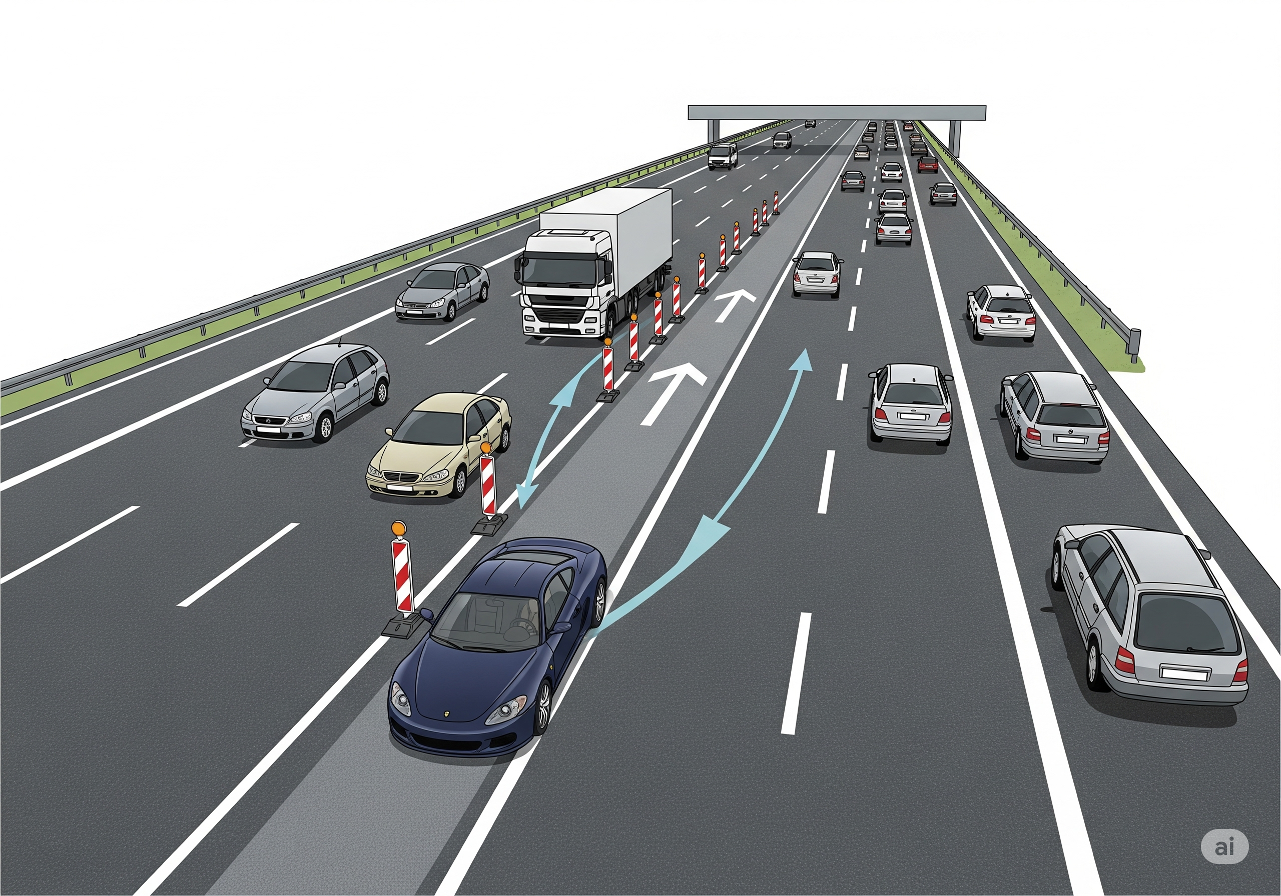 Testfragen zum Thema: Autobahn