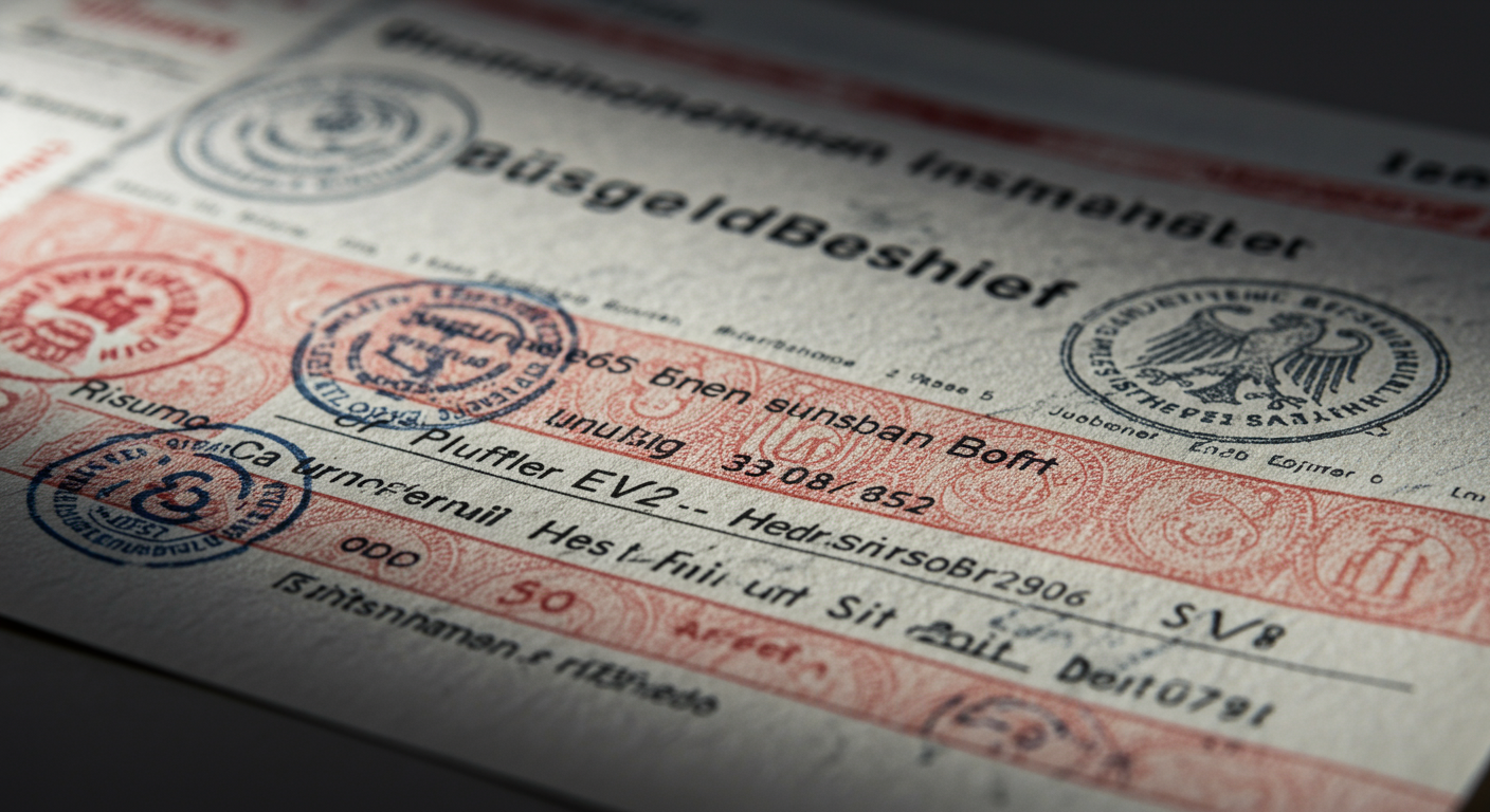 Bußgeldbescheid mit falschem Namen: Was tun?