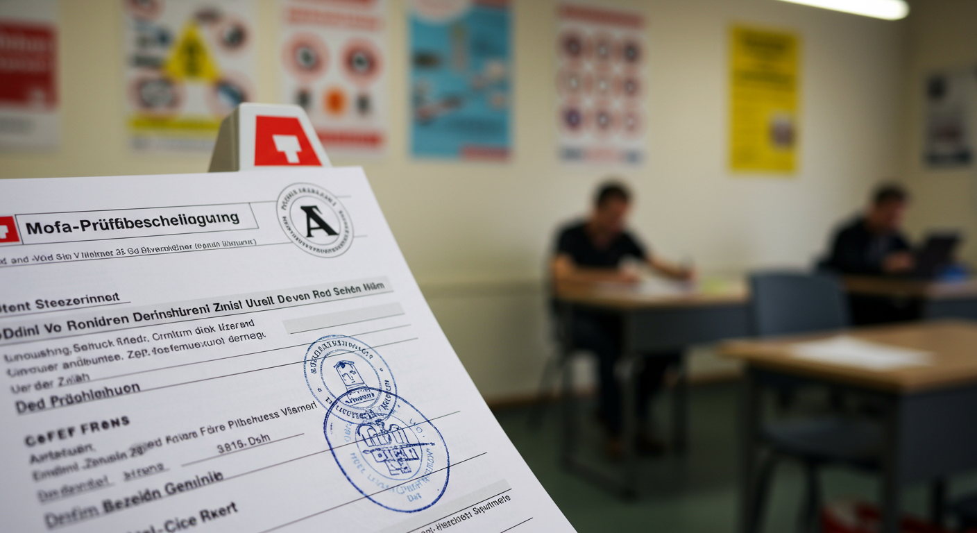 Mofa-Prüfbescheinigung trotz MPU: Was Sie wissen müssen