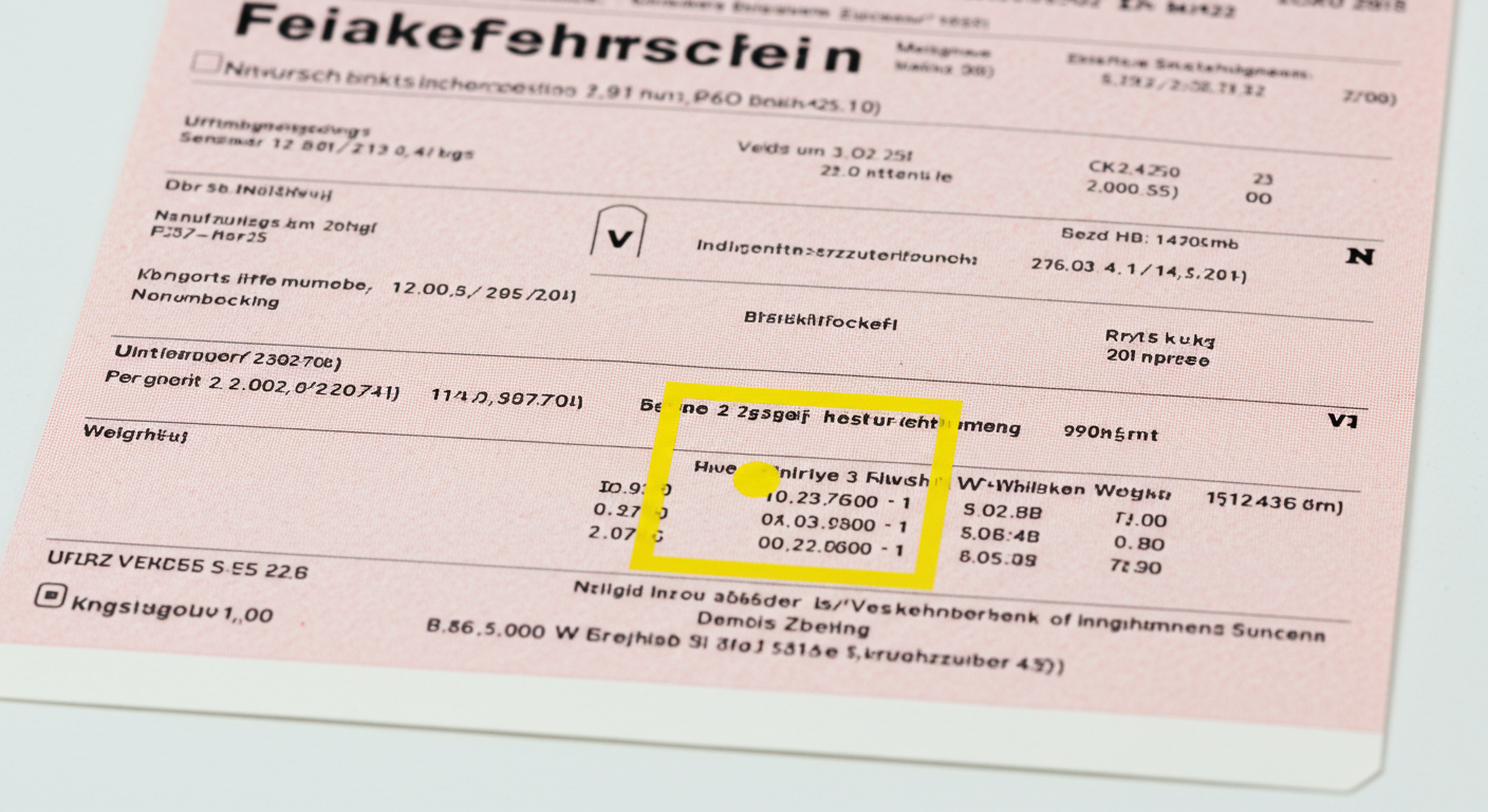 Schlüsselzahlen im Führerschein: Bedeutung und Auflagen