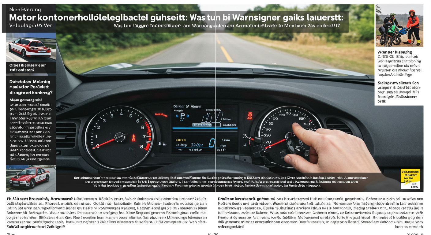 Motorkontrollleuchte leuchtet: Was tun bei Warnsignalen am Armaturenbrett?