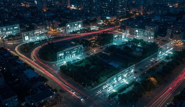 futuristic traffic monitoring system with no visible flash