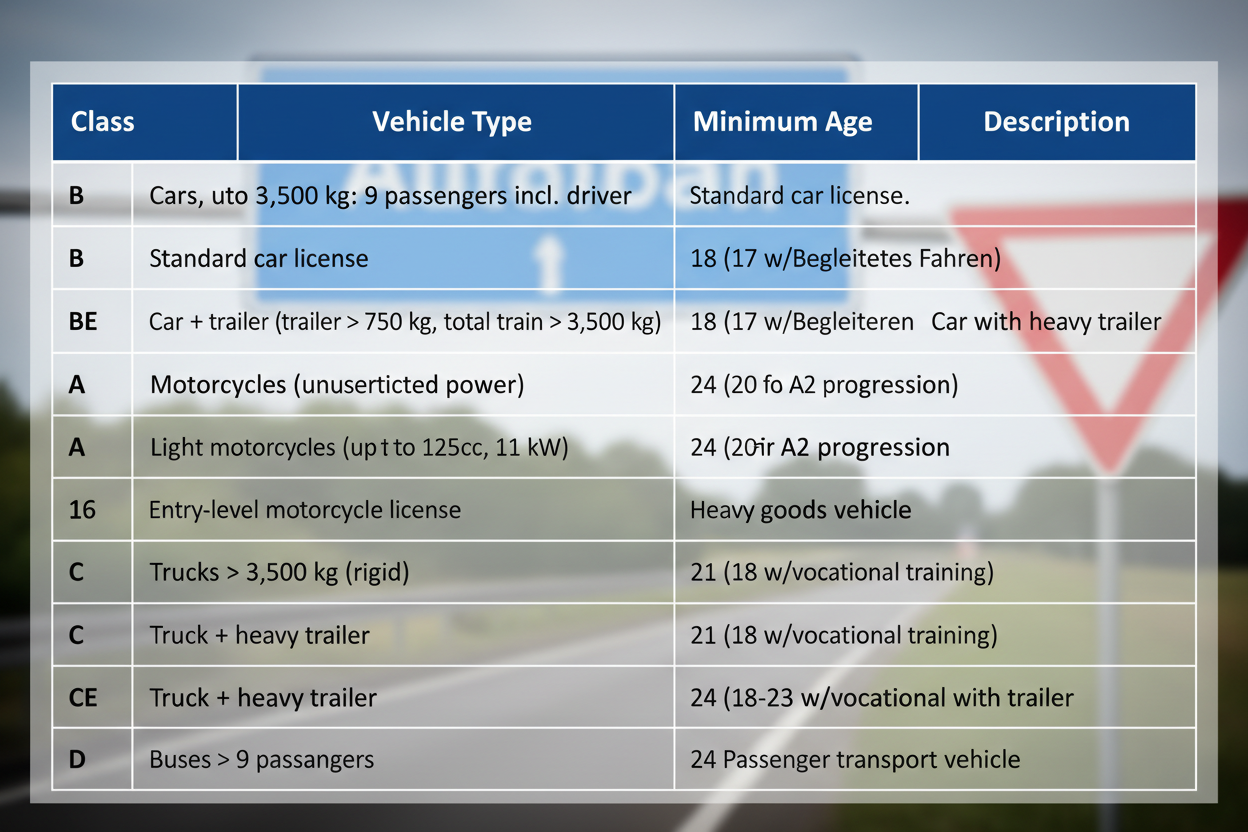Führerscheinklassen in Deutschland 2025/2026: Dein umfassender Guide